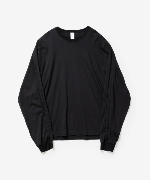 VEIN (ヴェイン)の「100/3 スエードジャージー ヴェゼル L/S TEE / 100/3 SUEDE JERSEY VESSEL L/S TEE(Tシャツ/カットソー・メンズ・ブラック/ホワイト/ライトブラウン・1/2/3)」の4枚目の写真