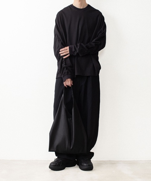 VEIN (ヴェイン)の「100/3 スエードジャージー ヴェゼル L/S TEE / 100/3 SUEDE JERSEY VESSEL L/S TEE(Tシャツ/カットソー・メンズ・ブラック/ホワイト/ライトブラウン・1/2/3)」の14枚目の写真