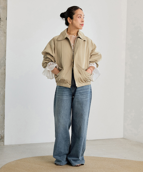 IENA LA BOUCLE(イエナラブークル)の「IENA LA BOUCLE ストレートスリムフィットワイドデニム(デニムパンツ・レディース・グレー/ブルー・34/36/38/40)」の6枚目の写真