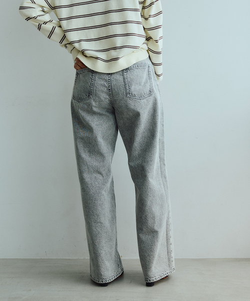 IENA LA BOUCLE(イエナラブークル)の「IENA LA BOUCLE ストレートスリムフィットワイドデニム(デニムパンツ・レディース・グレー/ブルー・34/36/38/40)」の10枚目の写真