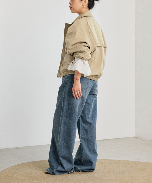 IENA LA BOUCLE（イエナラブークル）の「IENA LA BOUCLE ストレートスリムフィットワイドデニム（デニムパンツ・レディース・グレー/ブルー・34/36/38/40）」の22枚目の写真