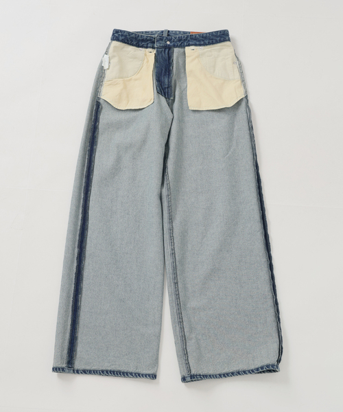 IENA LA BOUCLE（イエナラブークル）の「IENA LA BOUCLE ストレートスリムフィットワイドデニム（デニムパンツ・レディース・グレー/ブルー・34/36/38/40）」の7枚目の写真
