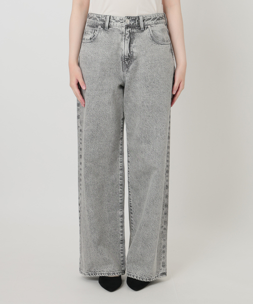 IENA LA BOUCLE（イエナラブークル）の「IENA LA BOUCLE ストレートスリムフィットワイドデニム（デニムパンツ・レディース・グレー/ブルー・34/36/38/40）」の5枚目の写真