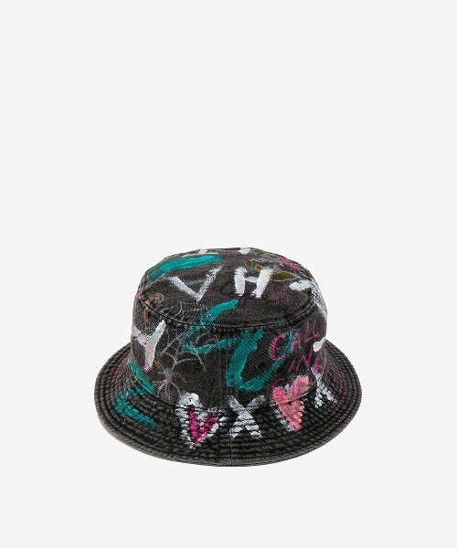 ROYAL FLASH(ロイヤルフラッシュ)の「guernika/ゲルニカ/HAND PAINTED HAT/Denim(ハット・メンズ・インディゴブルー/ブラック・LARGE/MEDIUM)」の7枚目の写真