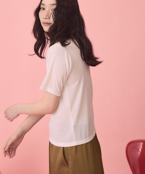 PENNEYS(ぺニーズ)の「【PENNEY'S】配色タンクトップ+Tシャツ(Tシャツ/カットソー・レディース・ネイビー/アイボリー/ピンク・FREE)」の9枚目の写真