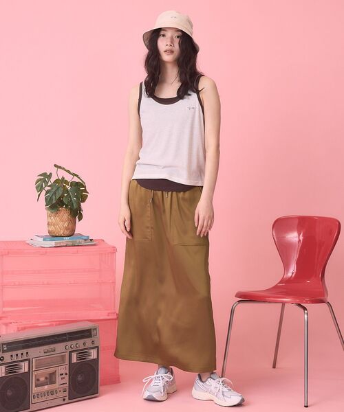 PENNEYS(ぺニーズ)の「【PENNEY'S】配色タンクトップ+Tシャツ(Tシャツ/カットソー・レディース・ネイビー/アイボリー/ピンク・FREE)」の16枚目の写真