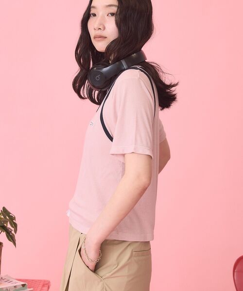 PENNEYS(ぺニーズ)の「【PENNEY'S】配色タンクトップ+Tシャツ(Tシャツ/カットソー・レディース・ネイビー/アイボリー/ピンク・FREE)」の19枚目の写真