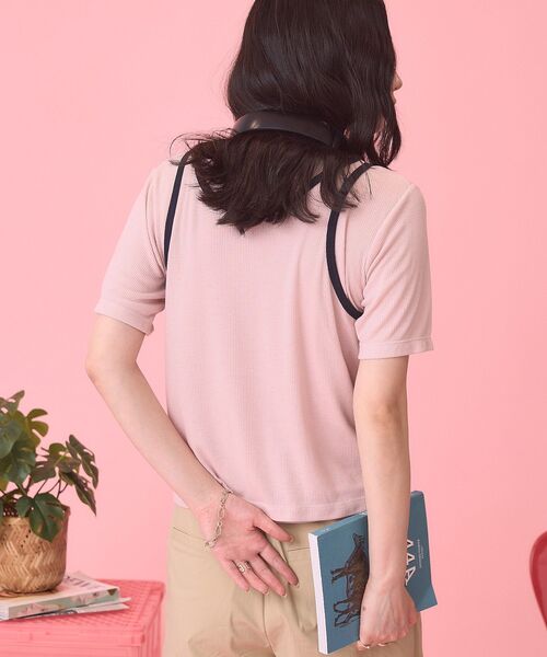 PENNEYS(ぺニーズ)の「【PENNEY'S】配色タンクトップ+Tシャツ(Tシャツ/カットソー・レディース・ネイビー/アイボリー/ピンク・FREE)」の20枚目の写真