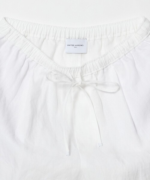 UNITED ARROWS（ユナイテッドアローズ）の「リネン イージーパンツ WHITE ‐ウォッシャブル‐（その他パンツ・レディース・ホワイト・38/36）」の5枚目の写真