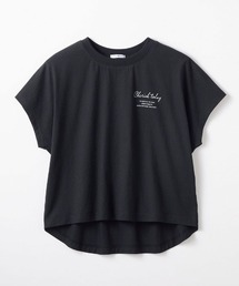 【Papel lapiz（パペルラピス）】プチプラ！薄くて涼しい綿素材フレンチスリーブＴシャツ