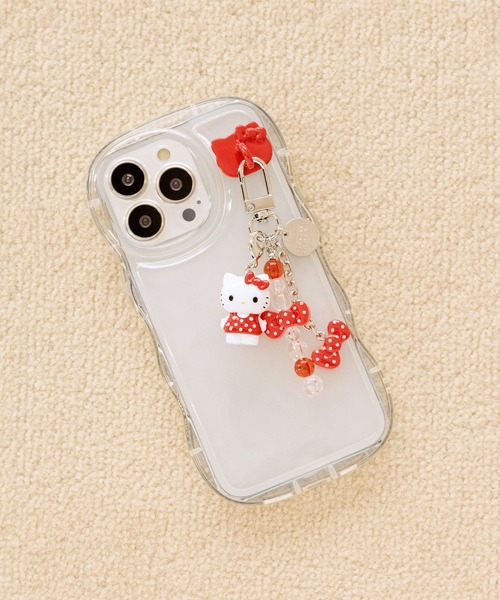 LOWRYS FARM(ローリーズファーム)の「【HELLO KITTY】DOTminiキーチャーム 684182 /GOODS(キーホルダー・レディース・ホワイト/レッド/ブラック/ブラウン・FREE)」の1枚目の写真