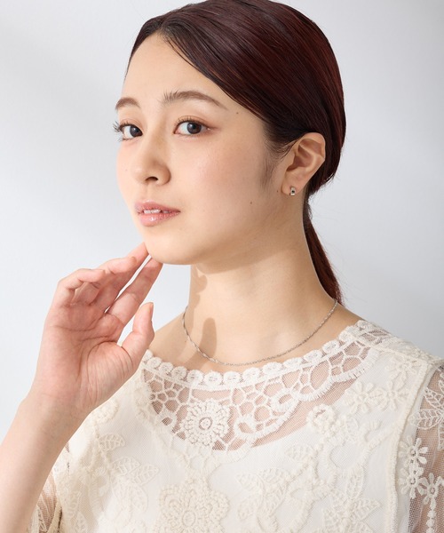 CALIN　STANDARD（カリンスタンダード）の「◆金属アレルギー対応◆◆made in japan◆【高品質ポスト】　ワイドプレーン　ジルコニアセラミックポストピアス（ピアス（両耳用）・レディース・ゴールド/シルバー/ピンクゴールド・FREE）」の8枚目の写真