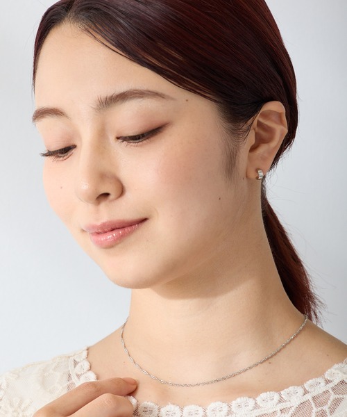 CALIN　STANDARD（カリンスタンダード）の「◆金属アレルギー対応◆◆made in japan◆【高品質ポスト】　ワイドプレーン　ジルコニアセラミックポストピアス（ピアス（両耳用）・レディース・ゴールド/シルバー/ピンクゴールド・FREE）」の5枚目の写真