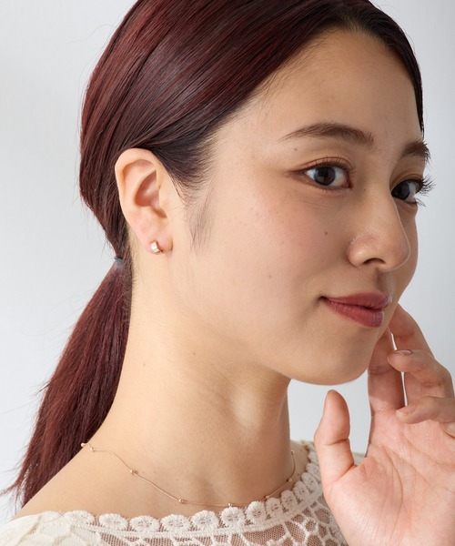 CALIN　STANDARD（カリンスタンダード）の「◆金属アレルギー対応◆◆made in japan◆【高品質ポスト】　ワイドプレーン　ジルコニアセラミックポストピアス（ピアス（両耳用）・レディース・ゴールド/シルバー/ピンクゴールド・FREE）」の15枚目の写真