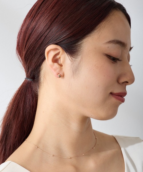 CALIN　STANDARD（カリンスタンダード）の「◆金属アレルギー対応◆◆made in japan◆【高品質ポスト】　ワイドプレーン　ジルコニアセラミックポストピアス（ピアス（両耳用）・レディース・ゴールド/シルバー/ピンクゴールド・FREE）」の16枚目の写真