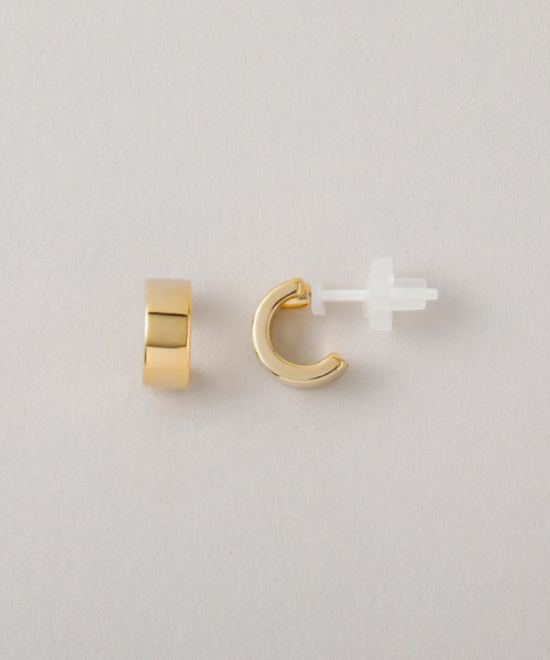 CALIN　STANDARD（カリンスタンダード）の「◆金属アレルギー対応◆◆made in japan◆【高品質ポスト】　ワイドプレーン　ジルコニアセラミックポストピアス（ピアス（両耳用）・レディース・ゴールド/シルバー/ピンクゴールド・FREE）」の20枚目の写真