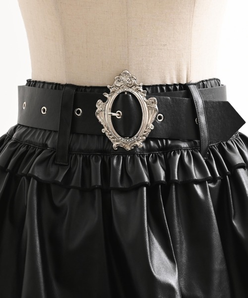 TRAVAS TOKYO(トラバス トウキョウ)の「『TRAVAS TOKYO/トラバス トーキョー』レッグカバー付きPUレザーショーパン(その他パンツ・レディース・ブラック・M)」の14枚目の写真