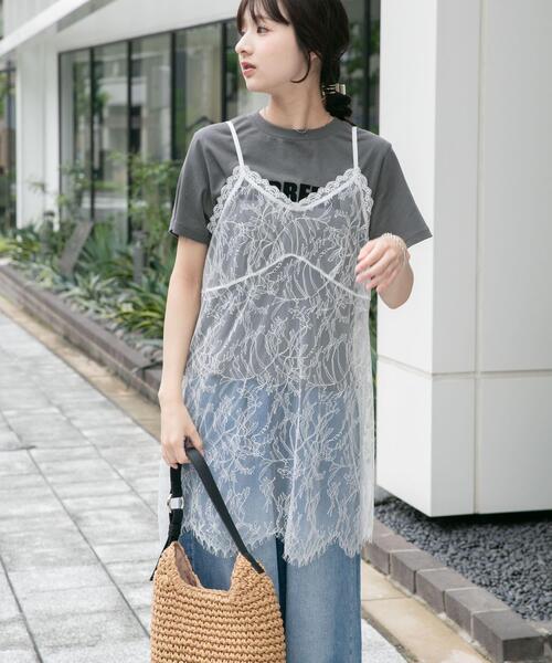 ITEMS URBANRESEARCH(アイテムズ アーバンリサーチ)の「レースキャミソール(キャミソール・レディース・ホワイト/ブラック・FREE)」の5枚目の写真
