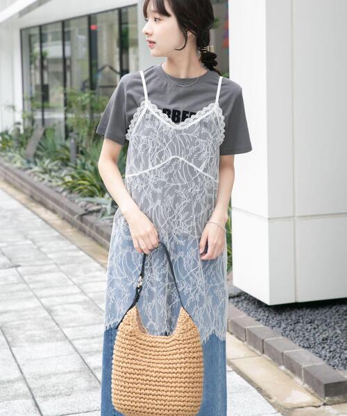 ITEMS URBANRESEARCH(アイテムズ アーバンリサーチ)の「レースキャミソール(キャミソール・レディース・ホワイト/ブラック・FREE)」の6枚目の写真