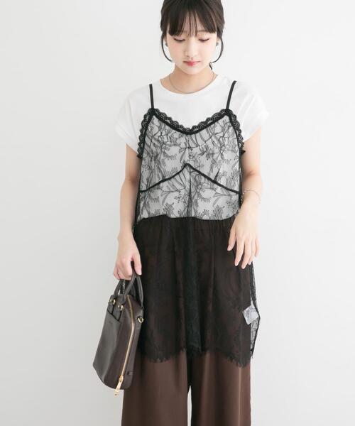 ITEMS URBANRESEARCH(アイテムズ アーバンリサーチ)の「レースキャミソール(キャミソール・レディース・ホワイト/ブラック・FREE)」の13枚目の写真