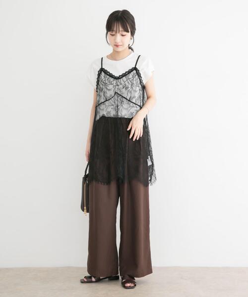 ITEMS URBANRESEARCH(アイテムズ アーバンリサーチ)の「レースキャミソール(キャミソール・レディース・ホワイト/ブラック・FREE)」の14枚目の写真