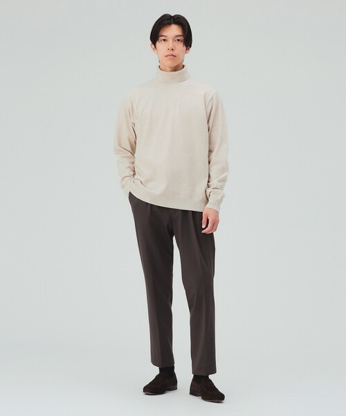 BEAMS HEART(ビームスハート)の「タートルネック ニット(ニット/セーター・メンズ・ナチュラル/ブラック・X-LARGE/LARGE/MEDIUM/SMALL)」の5枚目の写真