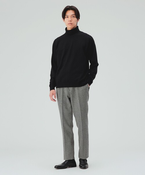 BEAMS HEART(ビームスハート)の「タートルネック ニット(ニット/セーター・メンズ・ナチュラル/ブラック・X-LARGE/LARGE/MEDIUM/SMALL)」の8枚目の写真