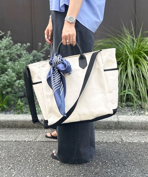 NOLLEY’S(ノーリーズ)の「【nolnol/ノルノル】 2WAYキャンバストートバッグ(トートバッグ・レディース・ホワイト系その他2・FREE)」の8枚目の写真