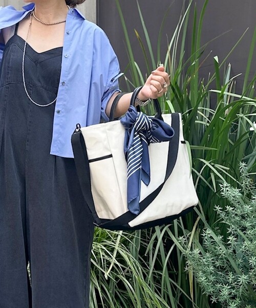 NOLLEY’S(ノーリーズ)の「【nolnol/ノルノル】 2WAYキャンバストートバッグ(トートバッグ・レディース・ホワイト系その他2・FREE)」の12枚目の写真