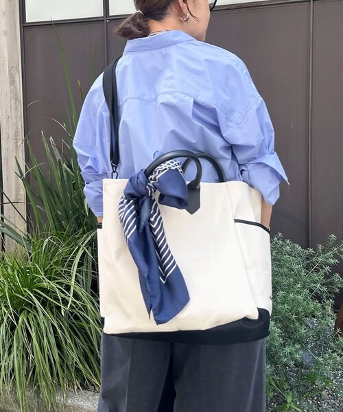 NOLLEY’S(ノーリーズ)の「【nolnol/ノルノル】 2WAYキャンバストートバッグ(トートバッグ・レディース・ホワイト系その他2・FREE)」の14枚目の写真