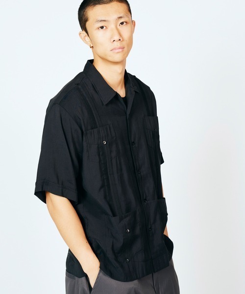 68&brothers(シックスティエイトアンドブラザーズ)の「SUNNY SPORTS / CUBAN SHIRT(シャツ/ブラウス・メンズ・ブラック/ベージュ/グリーン・LARGE/MEDIUM)」の12枚目の写真