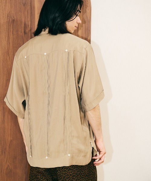 68&brothers(シックスティエイトアンドブラザーズ)の「SUNNY SPORTS / CUBAN SHIRT(シャツ/ブラウス・メンズ・ブラック/ベージュ/グリーン・LARGE/MEDIUM)」の7枚目の写真
