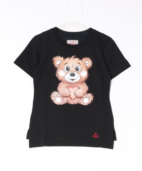 Vivienne Westwood（ヴィヴィアンウエストウッド）の「HALFTONE BEAR CLASSIC T-Shirt（Tシャツ/カットソー・レディース・ブラック/ホワイト/パープル・40/38）」の2枚目の写真