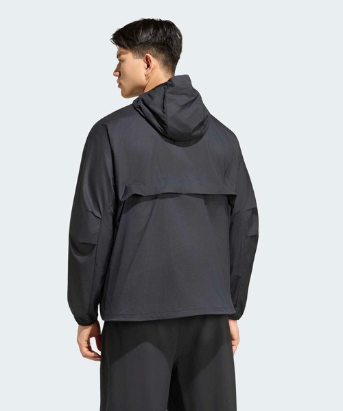adidas(アディダス)の「ランニング ウーブン ジャケット / アディダス adidas(ブルゾン・メンズ・ブラック・SMALL/MEDIUM/LARGE/X-LARGE/XX-LARGE)」の2枚目の写真