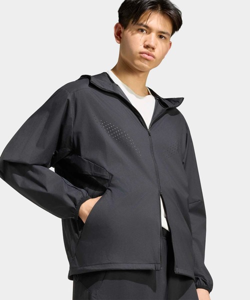 adidas(アディダス)の「ランニング ウーブン ジャケット / アディダス adidas(ブルゾン・メンズ・ブラック・SMALL/MEDIUM/LARGE/X-LARGE/XX-LARGE)」の3枚目の写真