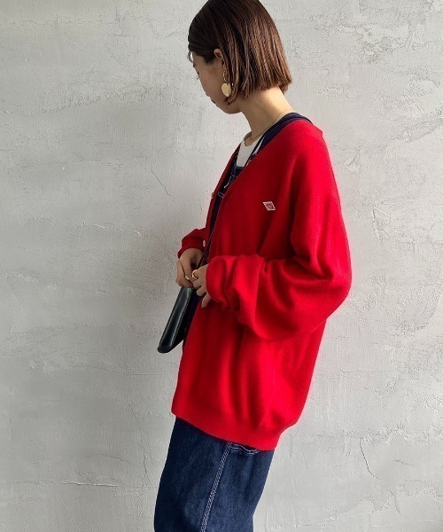 DANTON（ダントン）の「【WEB先行予約】[DANTON/ダントン] Vネックニットカーディガン（カーディガン/ボレロ・レディース・ブラック/レッド・42/40）」の12枚目の写真