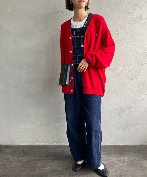 DANTON（ダントン）の「【WEB先行予約】[DANTON/ダントン] Vネックニットカーディガン（カーディガン/ボレロ・レディース・ブラック/レッド・42/40）」の14枚目の写真
