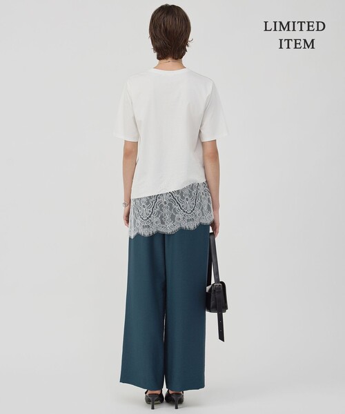ICB（アイシービー）の「レースレイヤードコンビ Tシャツ（Tシャツ/カットソー・レディース・アイボリー系・X-SMALL/SMALL/MEDIUM）」の6枚目の写真