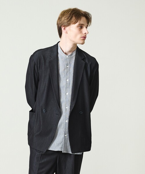 ABAHOUSE(アバハウス)の「プリーツ ストライプ バンドカラーシャツ / 楊柳 ストレッチ(シャツ/ブラウス・メンズ・ブラック/ブラウン/グレー/ホワイト・44/46/48)」の19枚目の写真