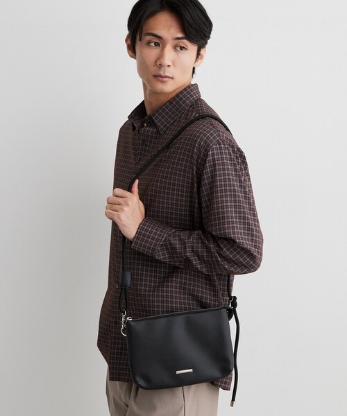 THE SHOP TK (ザ ショップ ティーケー )の「多ポケット コンパクト ショルダーバッグ(ショルダーバッグ・メンズ・ブラック系5/グレー/ブラック・00)」の6枚目の写真