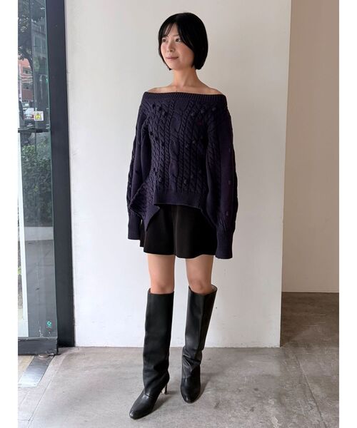 LAGUNAMOON(ラグナムーン)の「【POLO BCSコラボ】ケーブルペプラムニットプルオーバー(ニット/セーター・レディース・ピンク/ネイビー/アイボリー・FREE)」の16枚目の写真