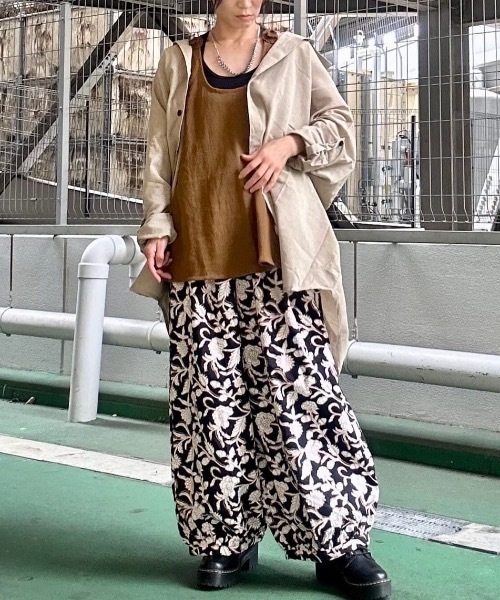 チャイハネ(チャイハネ)の「【チャイハネ】インド綿エスニックプリント バルーンパンツ(その他パンツ・レディース・ネイビー/ブラック/ホワイト/ターコイズブルー/ピンク/レッド・FREE)」の12枚目の写真