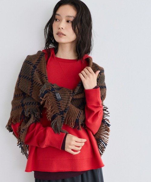 John branigan(ジョンブラニガン)の「BARNYARDSTORM / John Branigan (ジョンブラニガン) / 三角ストール 【「i.style closet」ご紹介アイテム】(ストール/ショール・レディース・ブラウン/ベージュ/ネイビー・FREE)」の5枚目の写真
