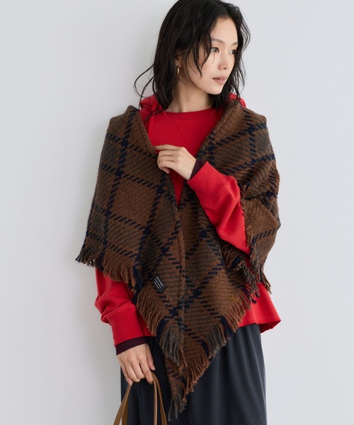 John branigan(ジョンブラニガン)の「BARNYARDSTORM / John Branigan (ジョンブラニガン) / 三角ストール 【「i.style closet」ご紹介アイテム】(ストール/ショール・レディース・ブラウン/ベージュ/ネイビー・FREE)」の6枚目の写真