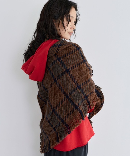 John branigan(ジョンブラニガン)の「BARNYARDSTORM / John Branigan (ジョンブラニガン) / 三角ストール 【「i.style closet」ご紹介アイテム】(ストール/ショール・レディース・ブラウン/ベージュ/ネイビー・FREE)」の11枚目の写真