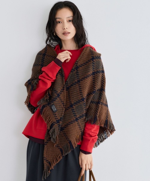 John branigan(ジョンブラニガン)の「BARNYARDSTORM / John Branigan (ジョンブラニガン) / 三角ストール 【「i.style closet」ご紹介アイテム】(ストール/ショール・レディース・ブラウン/ベージュ/ネイビー・FREE)」の12枚目の写真