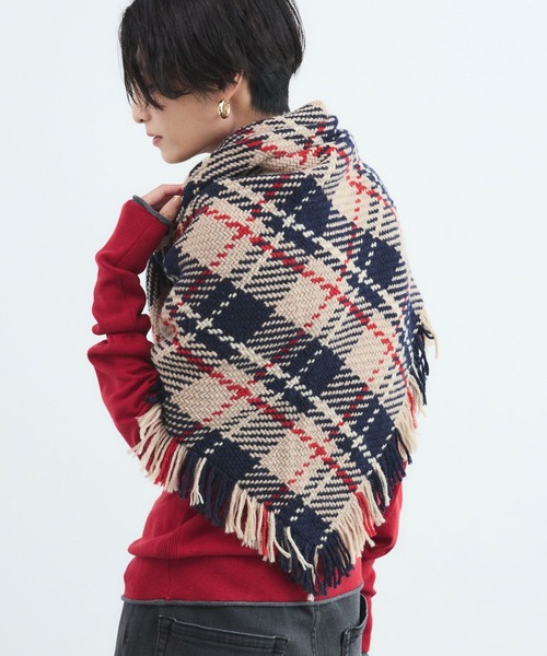 John branigan(ジョンブラニガン)の「BARNYARDSTORM / John Branigan (ジョンブラニガン) / 三角ストール 【「i.style closet」ご紹介アイテム】(ストール/ショール・レディース・ブラウン/ベージュ/ネイビー・FREE)」の20枚目の写真
