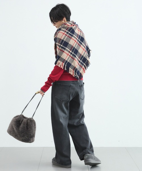 John branigan(ジョンブラニガン)の「BARNYARDSTORM / John Branigan (ジョンブラニガン) / 三角ストール 【「i.style closet」ご紹介アイテム】(ストール/ショール・レディース・ブラウン/ベージュ/ネイビー・FREE)」の21枚目の写真