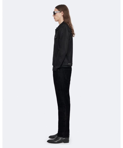 ALLSAINTS(オールセインツ)の「FITTED WAXED DENIM TRUCKER JACKET | FITTED ワックス デニム トラッカー ジャケット(デニムジャケット・メンズ・ブラック系その他・L/M/S/XS)」の3枚目の写真