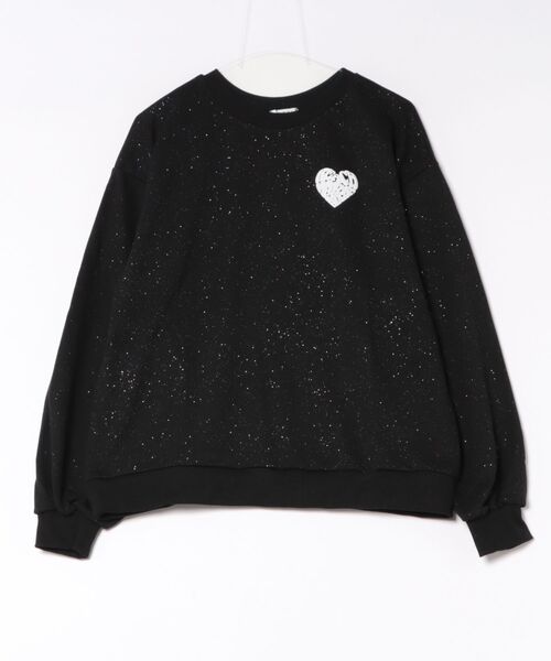 INGNI（イング）の「バックハートラメスウェットトップス（Tシャツ/カットソー・レディース・ベージュ系その他4/ブラック×ホワイト/ベージュ系その他3/ワイン系2・M）」の13枚目の写真